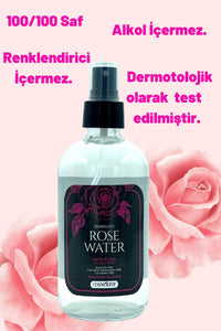 Gül Suyu %100 Saf Aydınlatıcı Gözenek Sıkılaştırıcı Püskürtmeli Cam Şişe 240 ml - 3