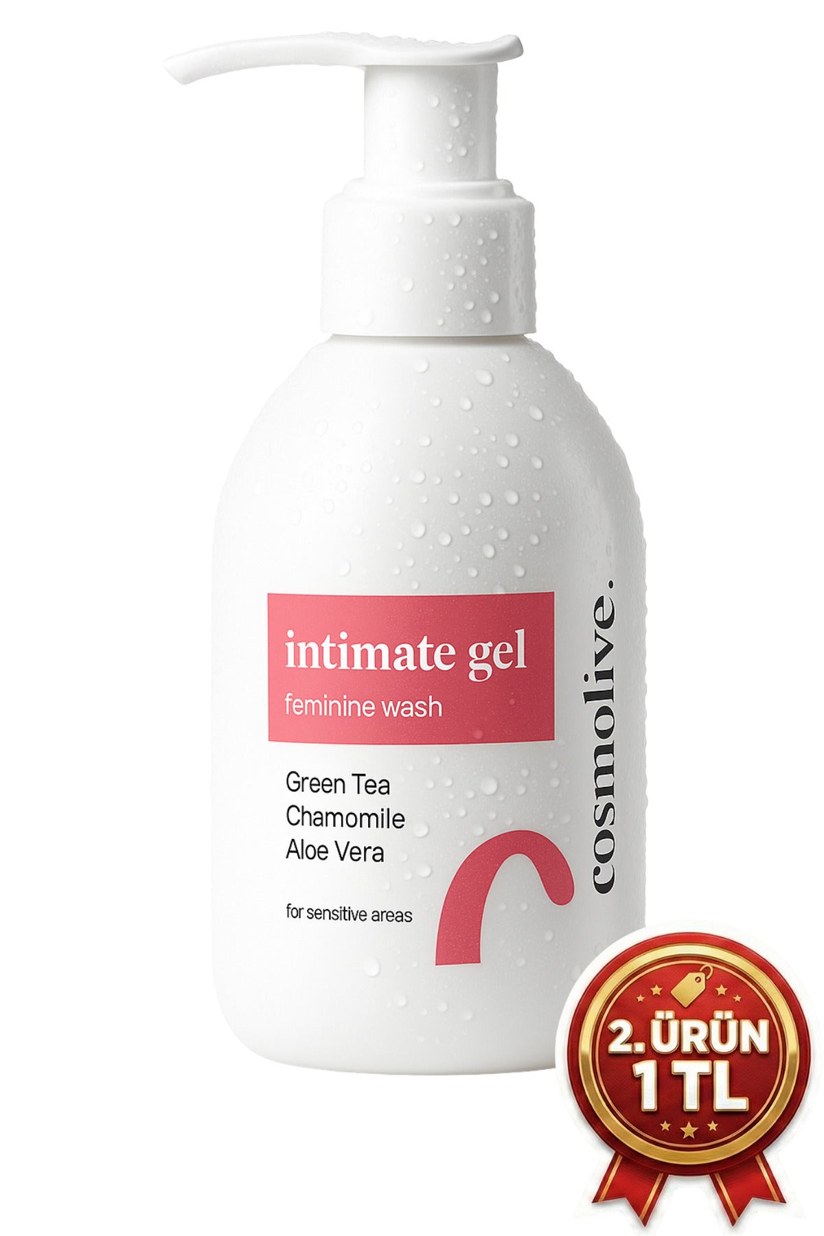 İntim Yıkama Jeli 300ml Genital Bölge Koku Giderici Batık Giderici Aloe Vera & Papatya