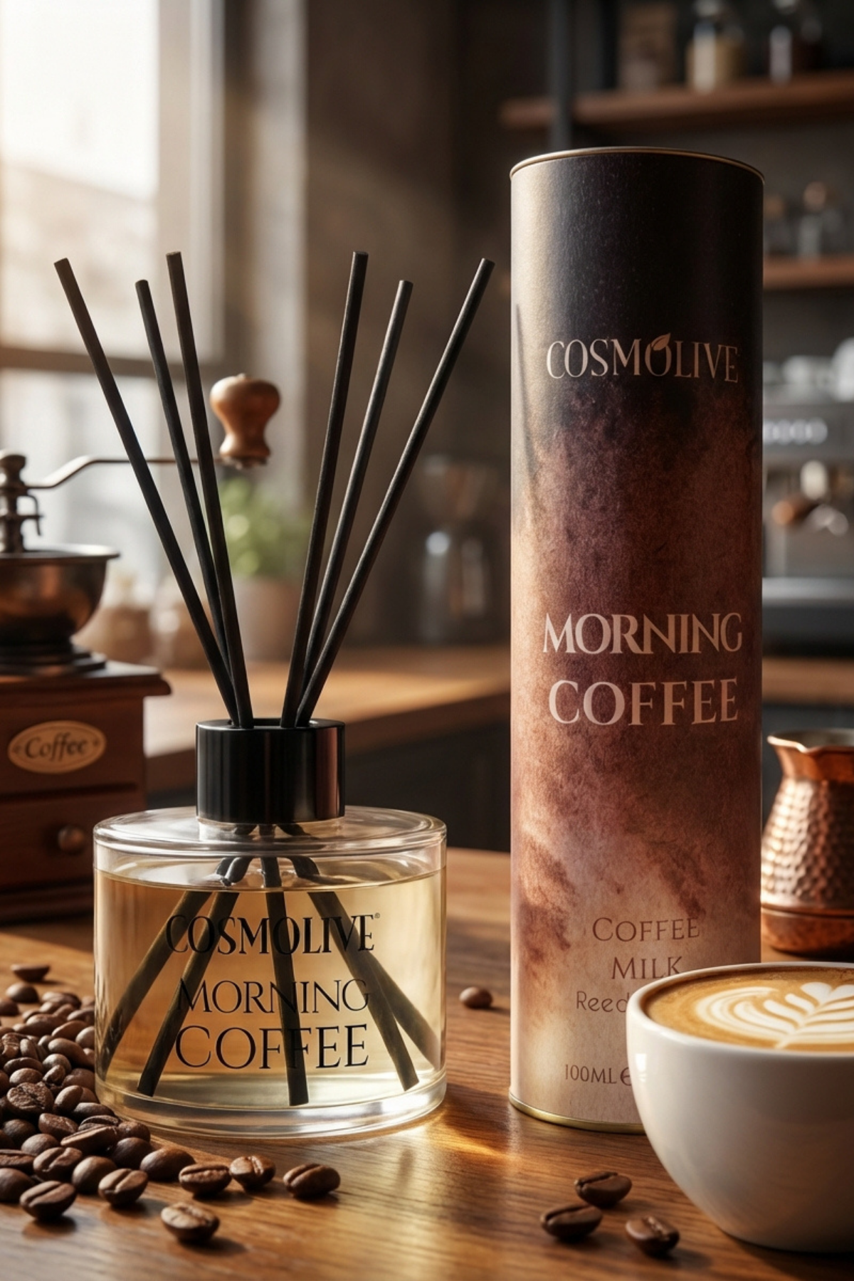 Oda Kokusu Bambu Çubuklu Kahve & Süt Kokulu 100 ml
