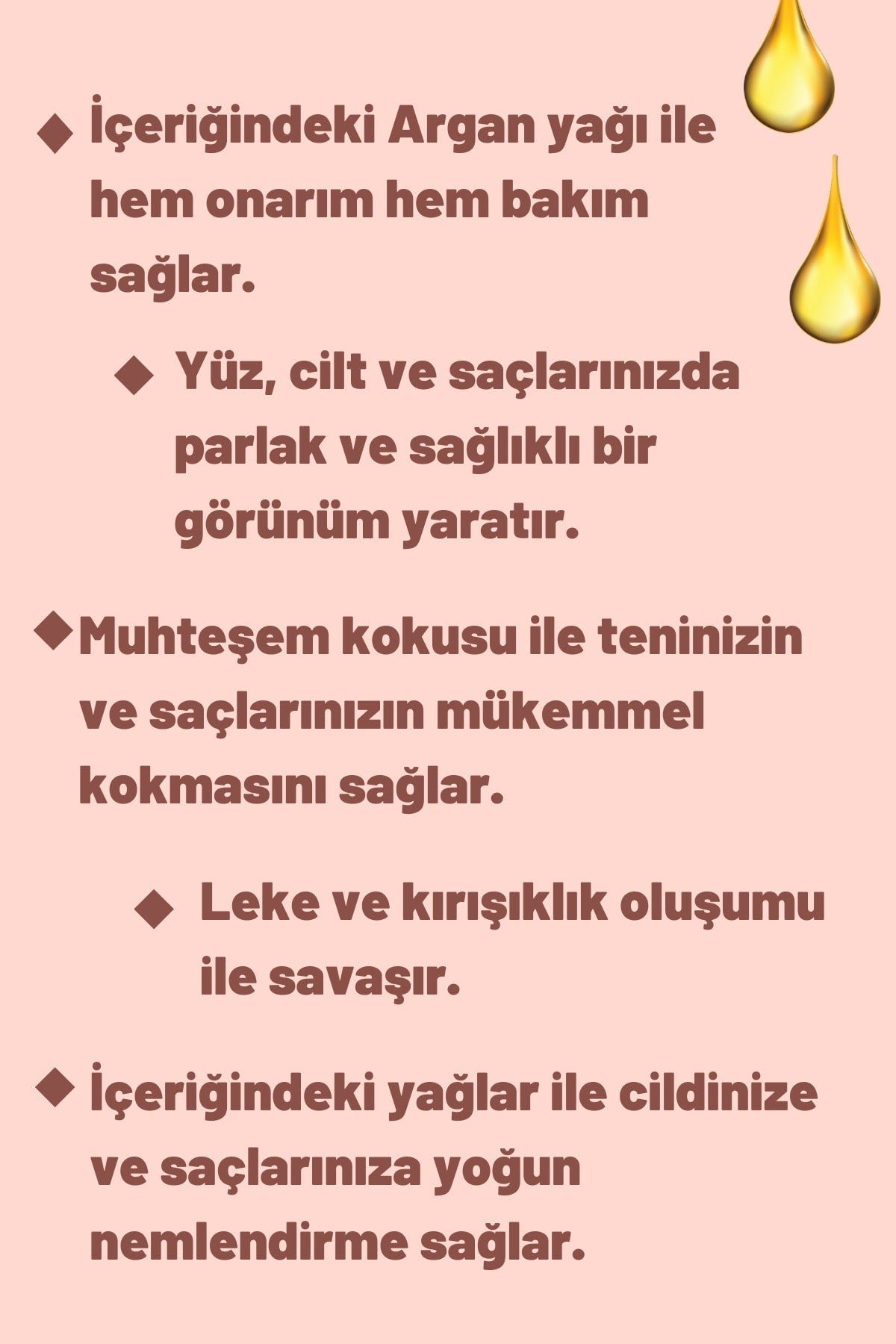Moroccon Bakım Yağı Argan Ve E Vitamini Yüz, Cilt Ve Saç Onarıcı, Nemlendirici - 2