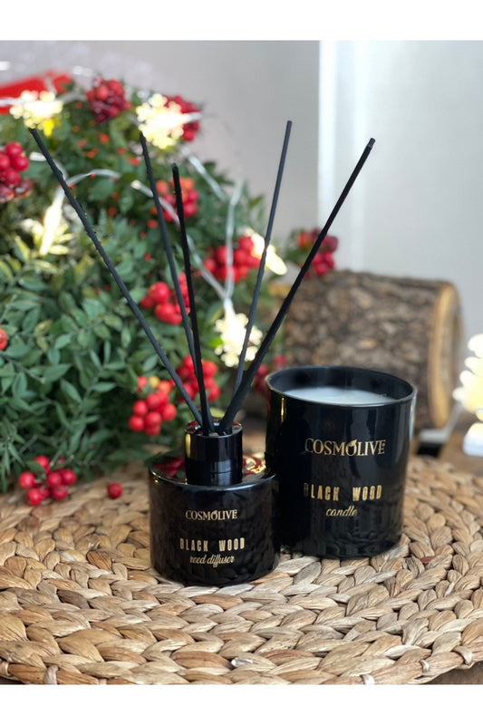 Oda Kokusu Ve Mum Siyah Yılbaşı Hediyelik Özel Kutu 100 ml