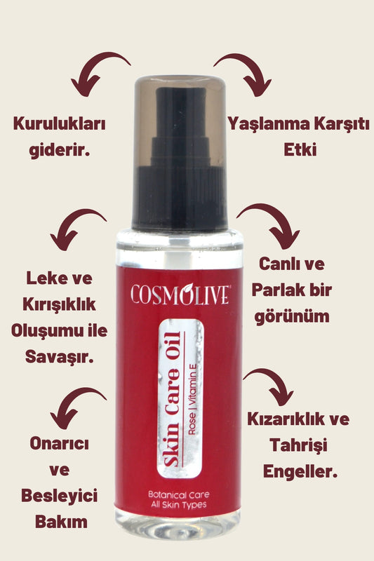 Cilt Bakım Yağı Gül Ve E Vitamini 100 ml - 2