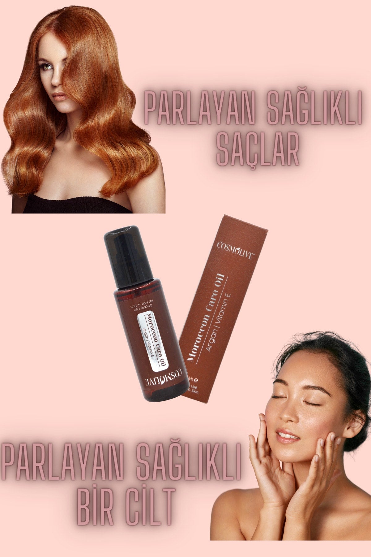 Moroccon Bakım Yağı Argan Ve E Vitamini Yüz, Cilt Ve Saç Onarıcı, Nemlendirici - 3