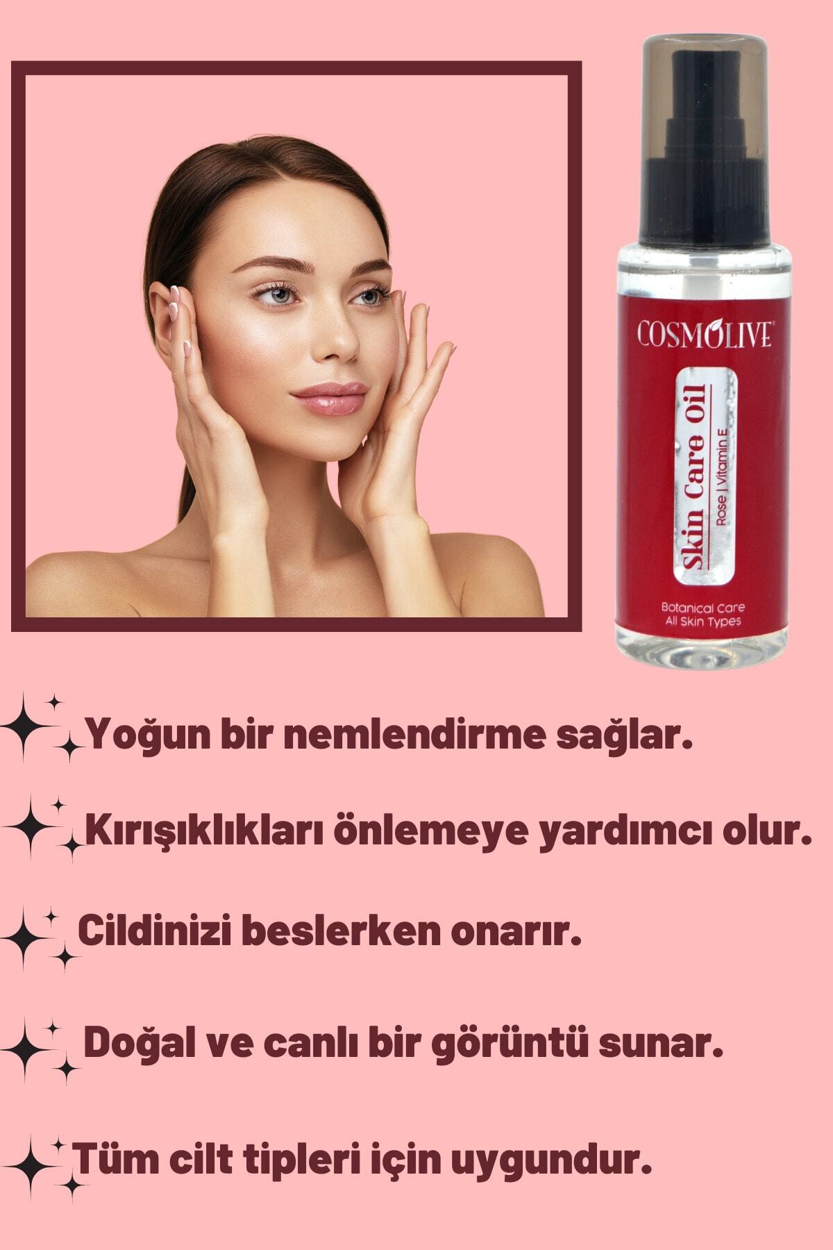 Cilt Bakım Yağı Gül Ve E Vitamini 100 ml - 3