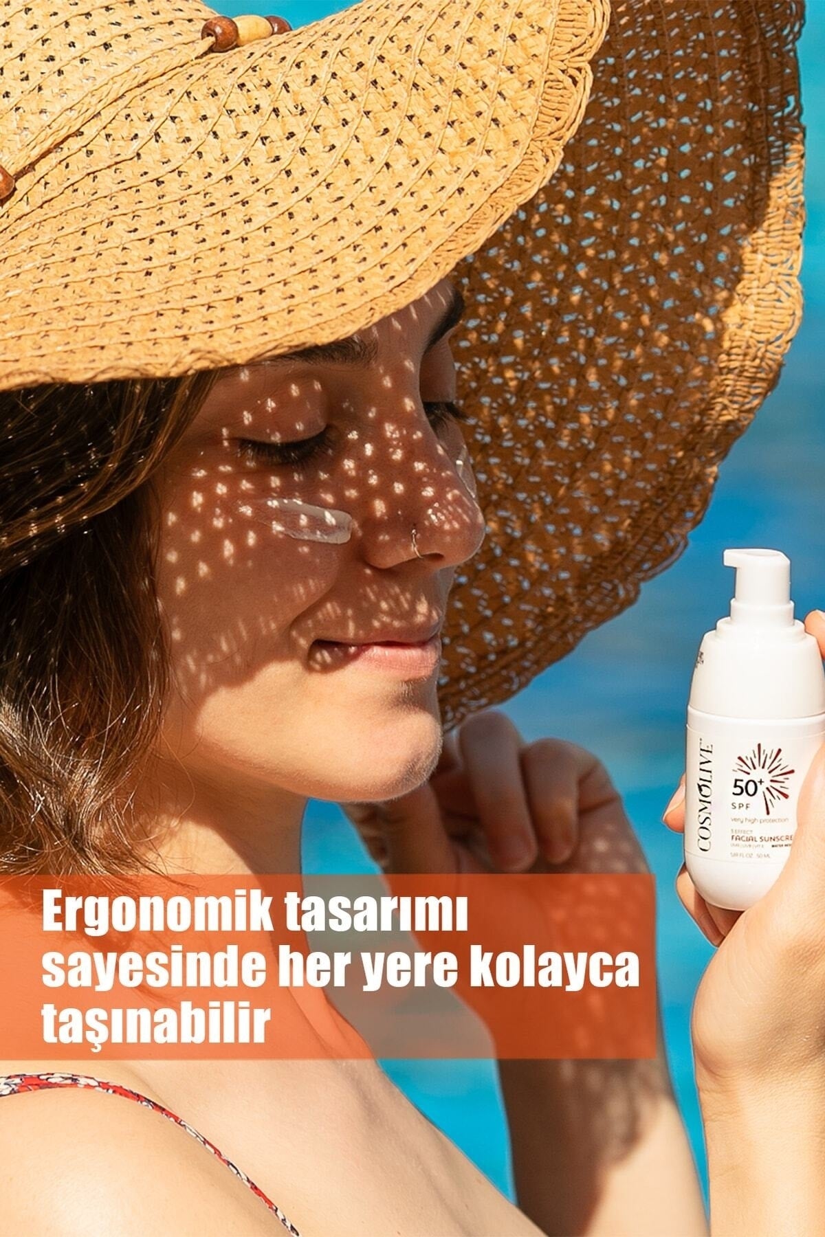 Doğal Yüz Güneş Kremi Spf 50+ Suya Dayanıklı, Su Bazlı B5 Ve E Vitamini Içerir - 3