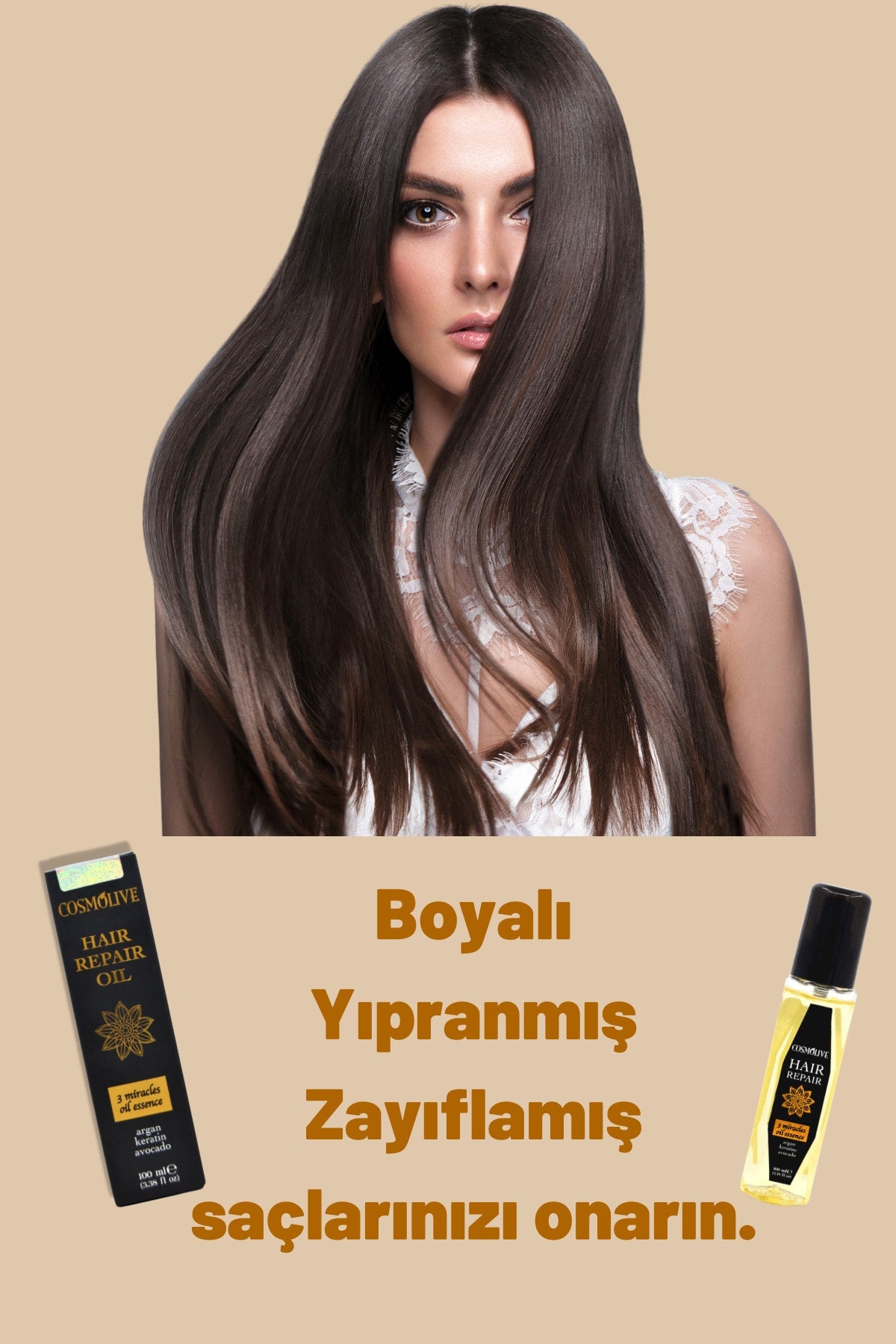 Saç Onarıcı Yağ Argan Keratin Ve Avakado Yağı Içerir 100 Ml - 3