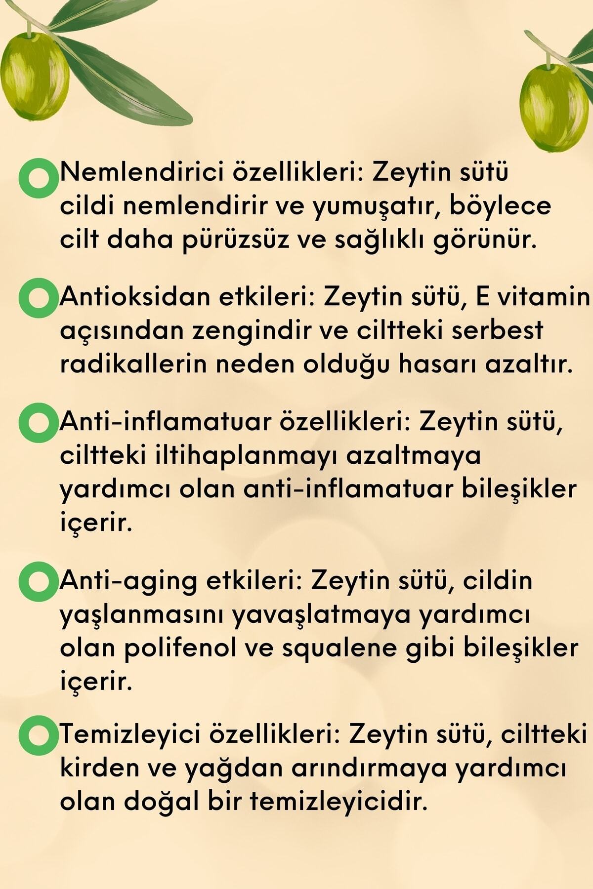Zeytin Sütü Cilt Bakım Serumu Nemlendirici Ve Canlandırıcı 30 Ml - 4