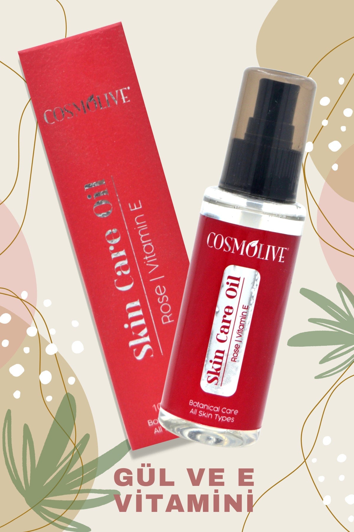 Cilt Bakım Yağı Gül Ve E Vitamini 100 ml - 4