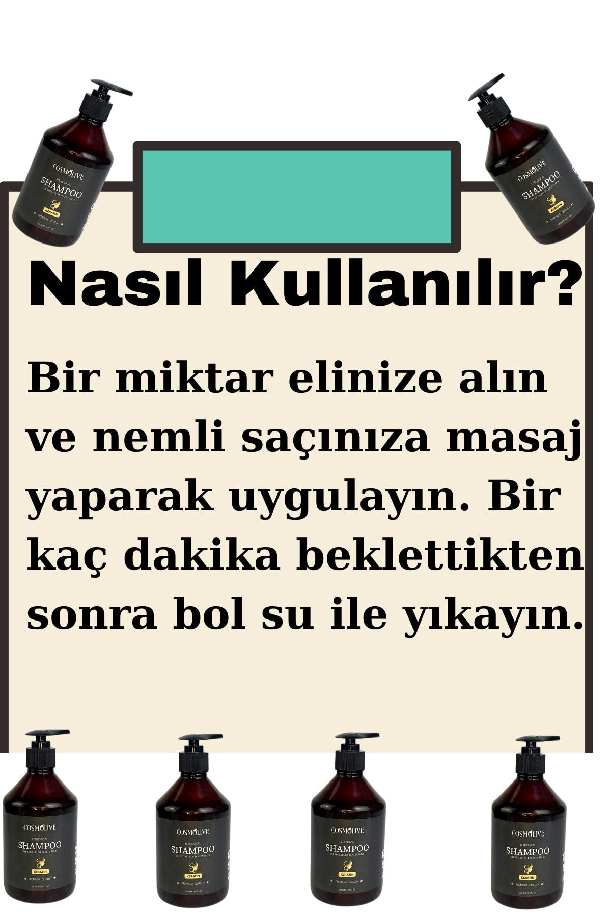 Ekolojik Şampuan Keratin 500 ml - 5