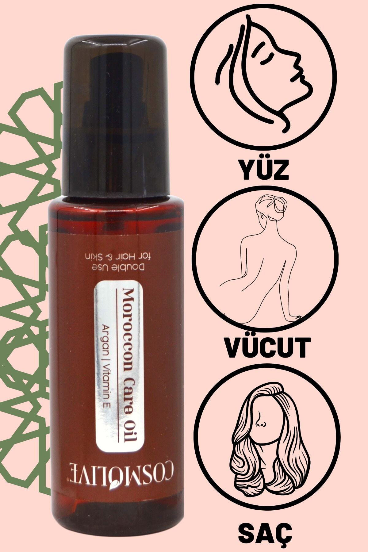 Moroccon Bakım Yağı Argan Ve E Vitamini Yüz, Cilt Ve Saç Onarıcı, Nemlendirici - 5