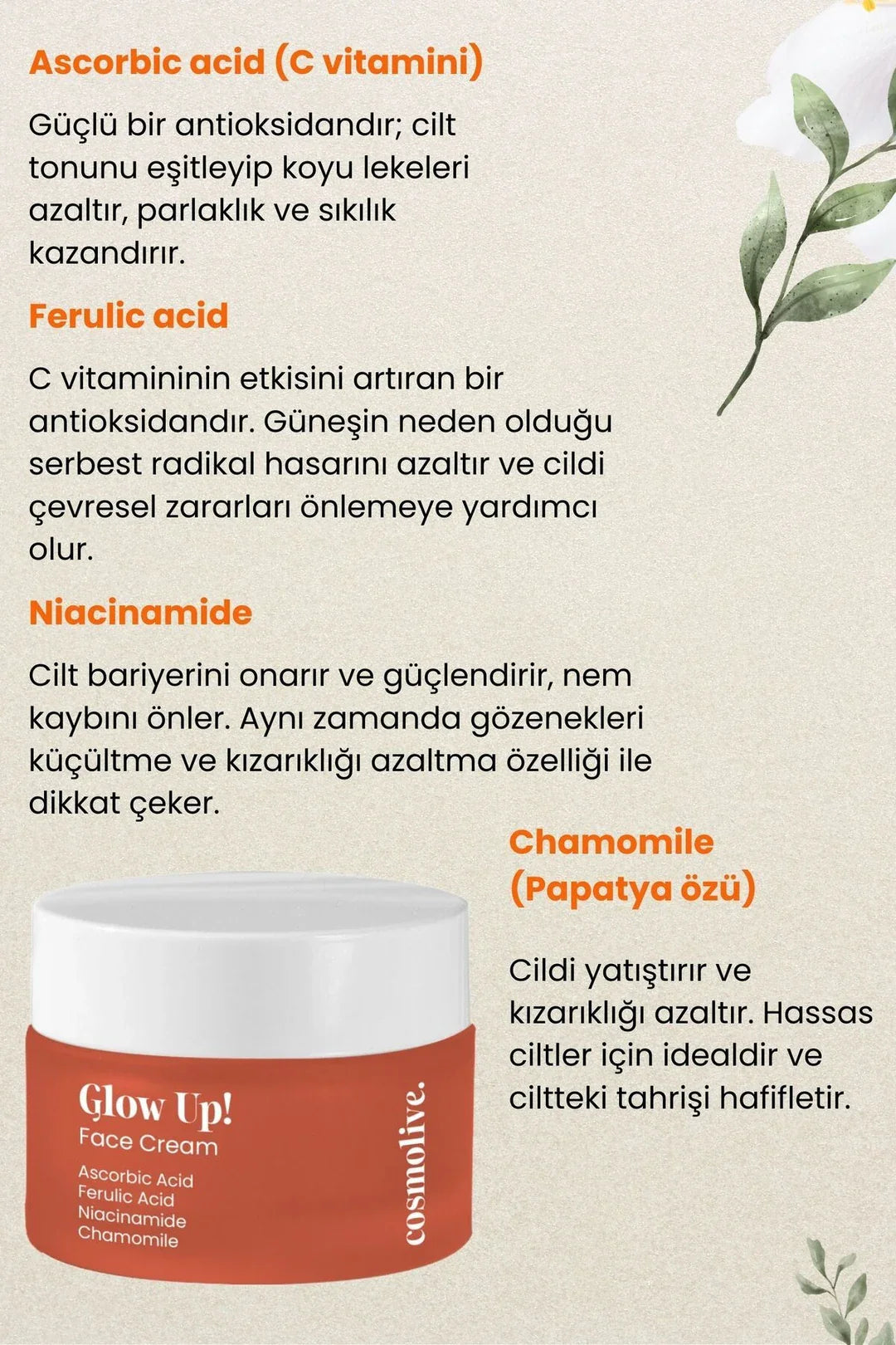 Yüz Kremi  Glow Up! Aydınlatıcı