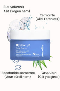Yüz Kremi  Hydro Up! 8d Hyaluronik Asit Aloe Vera