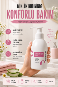 İntim Yıkama Jeli 300ml Genital Bölge Koku Giderici Batık Giderici Aloe Vera & Papatya