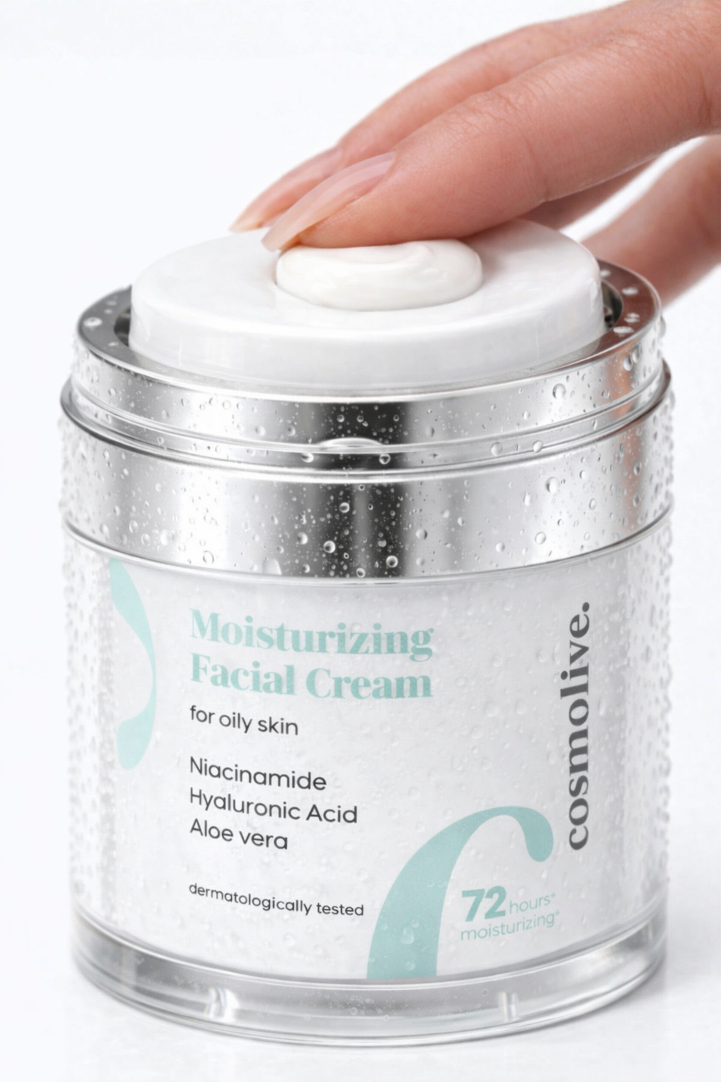 Yüz Kremi Yağlı Ciltler Için Niasinamid & Aloe Vera 72 Saat Nem Krem