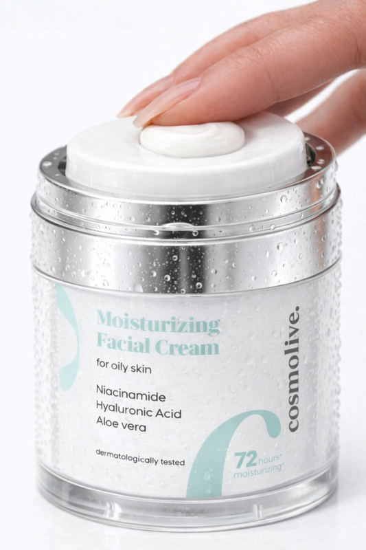 Yüz Kremi Yağlı Ciltler Için Niasinamid & Aloe Vera 72 Saat Nem Krem