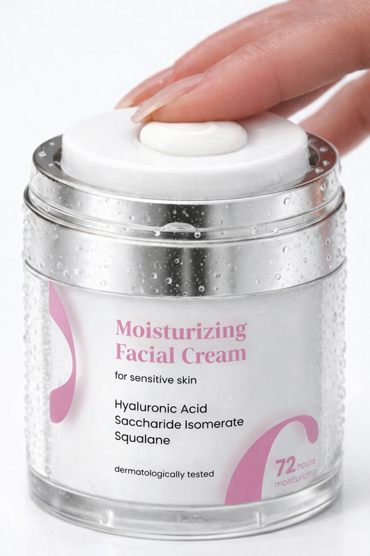 Yüz Kremi Hassas Ciltler Için Hyaluronik Asit Nemlendirici