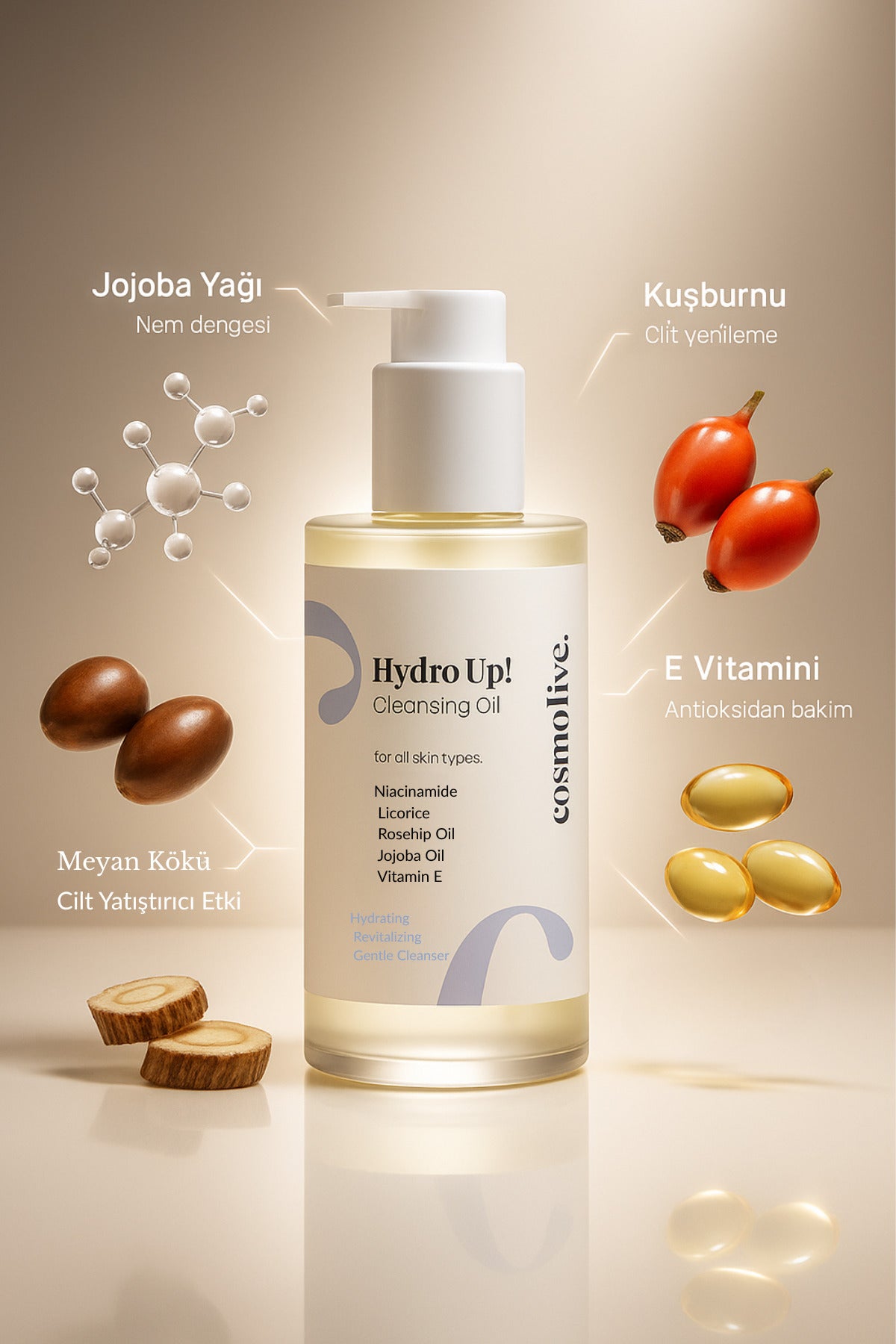 Yüz Temizleme Jeli  Hydro Up! Yağ Bazlı